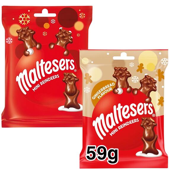 Reindeers: Chocolate Reindeer with Crunchy Toppings + Chocolate Reindeer with Gingerbread-Flavored F
