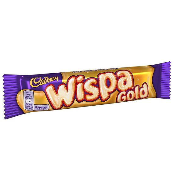 Cadbury Wispa tyčinka z mléčné čokolády s karamelovou vrstvou 48 g