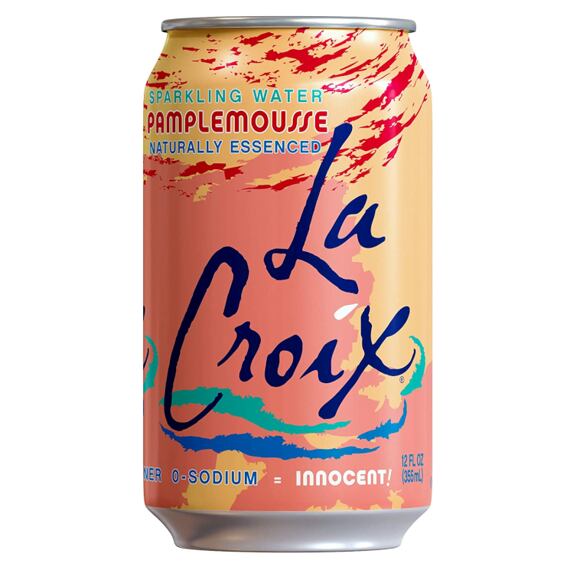 La Croix Carbonated Grapefruit-Flavored Beverage, 355 ml, Full case of 12 pcs