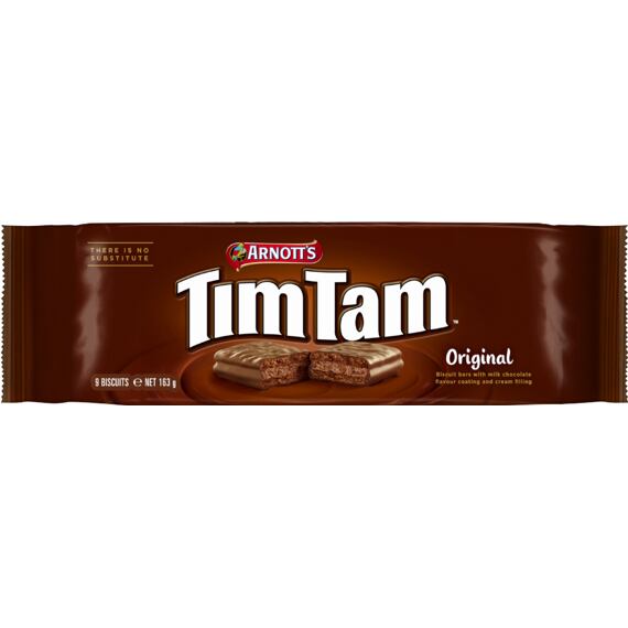 Tim Tam čokoládové sušenky s polevou z mléčné čokolády 163 g