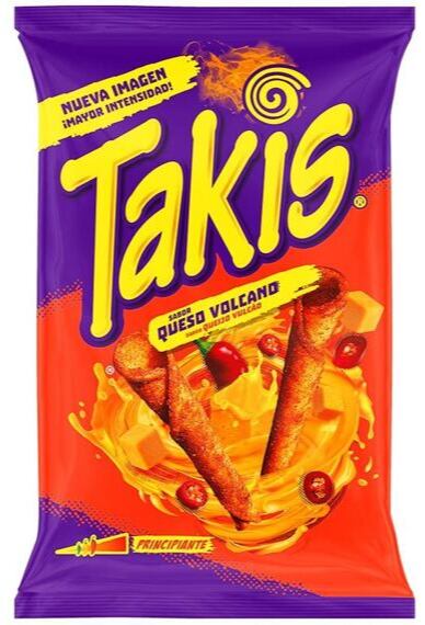 Takis Queso Volcano corn chips with cheese and chili flavor 100 g