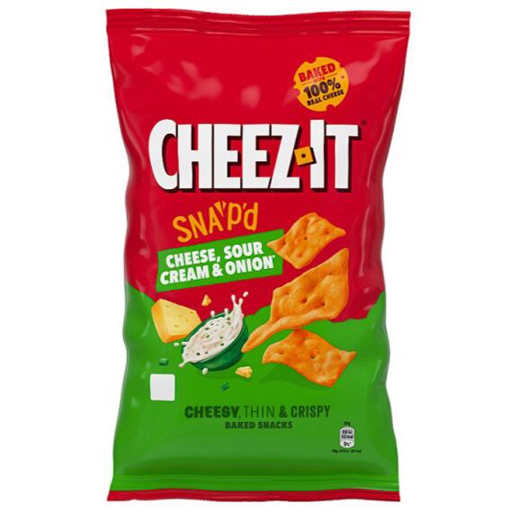 Cheez-It pšeničné krekry s příchutí sýru, zakysané smetany a cibulky 120 g