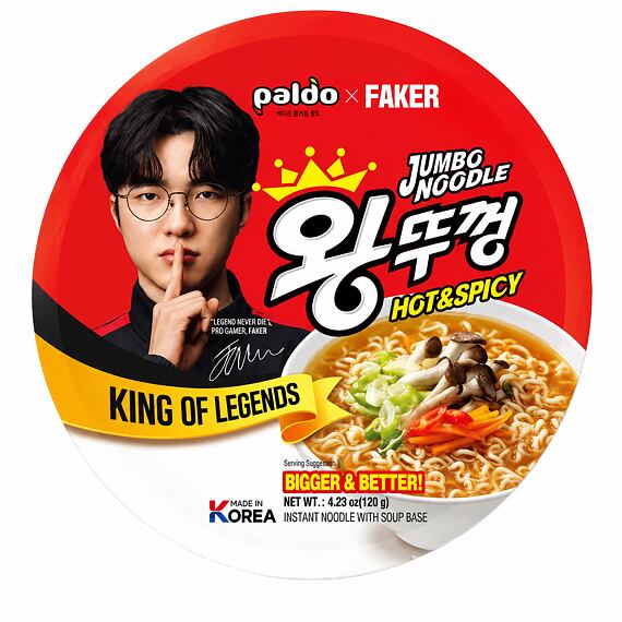 Paldo x Faker KOR League of Legends instantní pikantní polévka 120 g