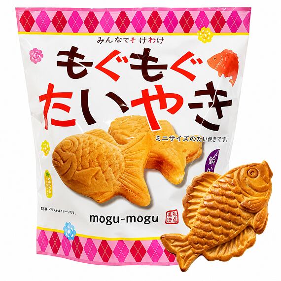 Mogu Mogu JAP Taiyaki koláčky ve tvaru ryby s náplní z červených fazolí 225 g