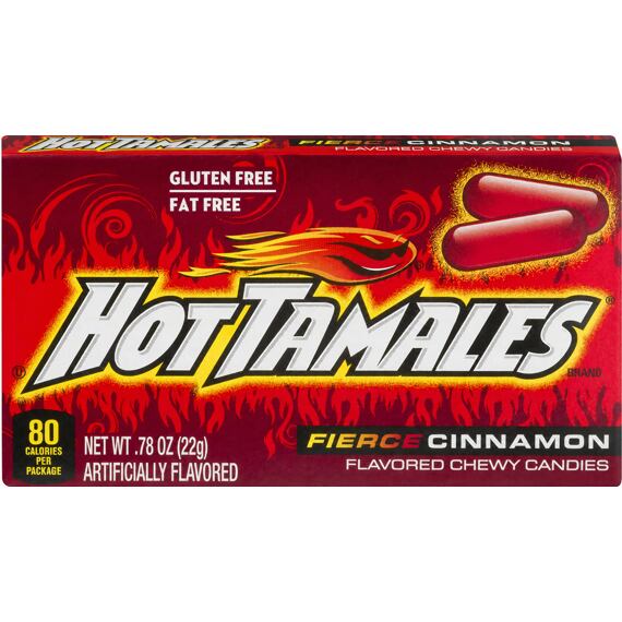 Hot Tamales chewing candies with hot cinnamon flavor 22 g