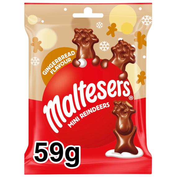 Maltesers Chocolate Reindeer with Gingerbread-Flavored Filling, 59 g