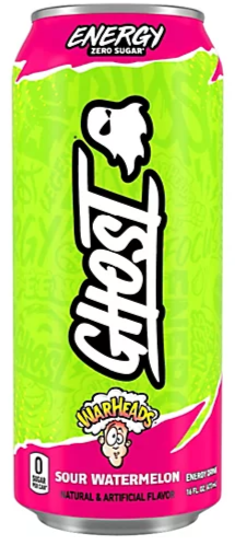 Ghost UK Warheads Energy Zero nápoj s příchutí vodního melounu 500 ml