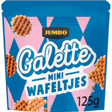 Jumbo Galette mini pšeničné sušenkové vafle 125 g