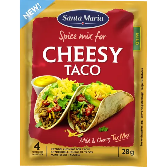 Santa Maria kořenící směs pro přípravu sýrových tacos 28 g