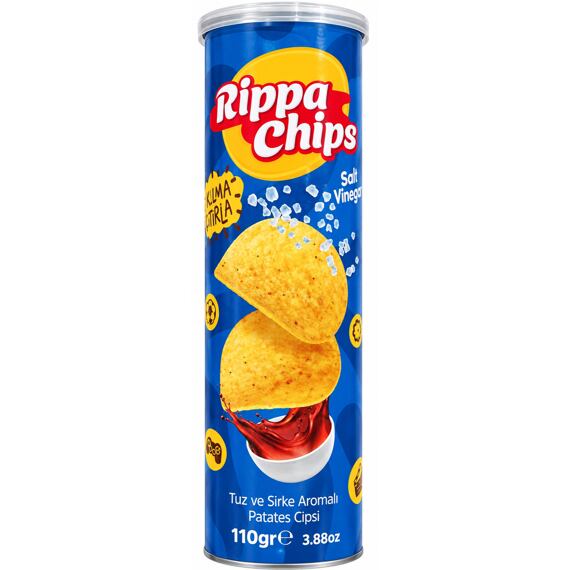 Rippa bramborové chipsy s příchutí soli a octu 110 g