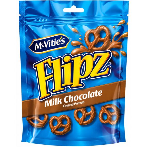 Flipz McVitie's preclíky v mléčné čokoládě 90 g