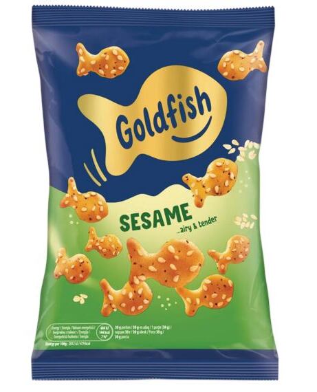 Goldfish EU krekry ve tvaru rybiček se sezamem 80 g
