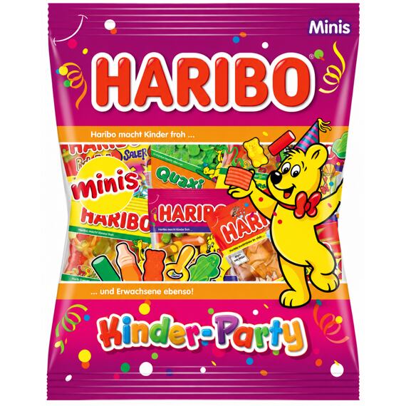Haribo DE Kinder-Party Fruit-Flavored Gummy Candies, 250 g